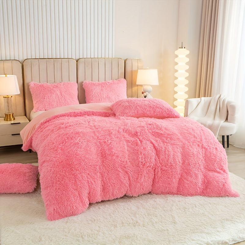 IndulgeNest - Ultra Soft Plush Duvet Cover Set with Zip Closure