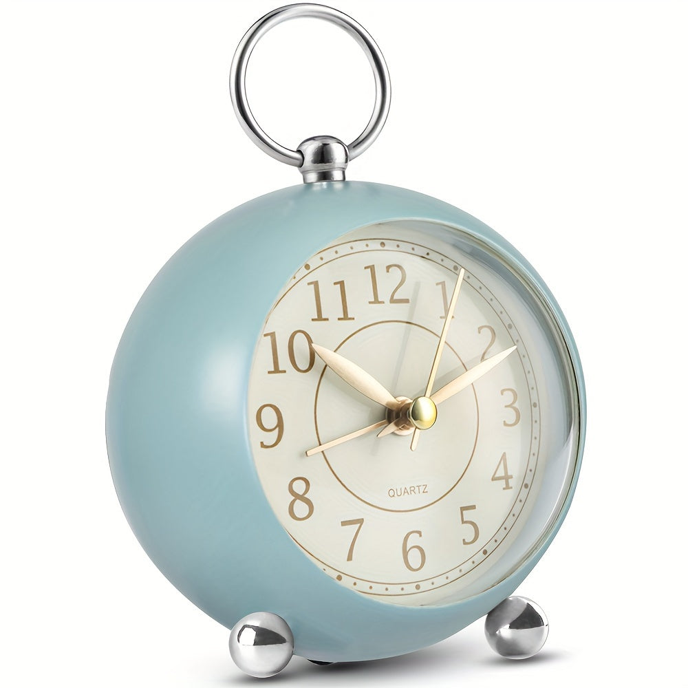 RetroTime Clock - Silent Retro Alarm Clock with Night Light