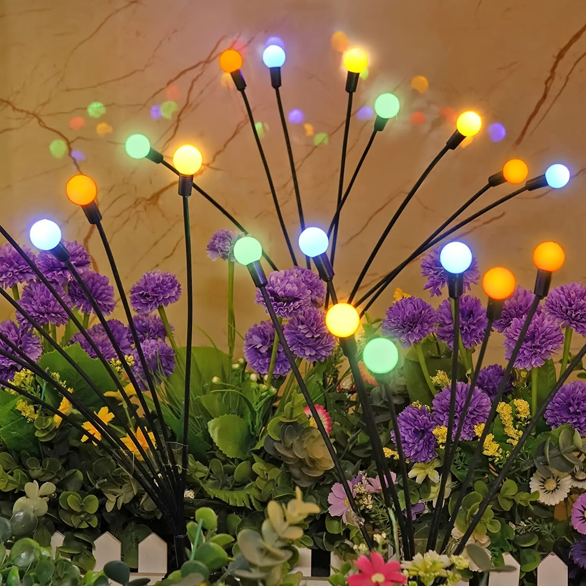 SolarFirefly Lights - Solar LED Firefly String Lights for the Garden