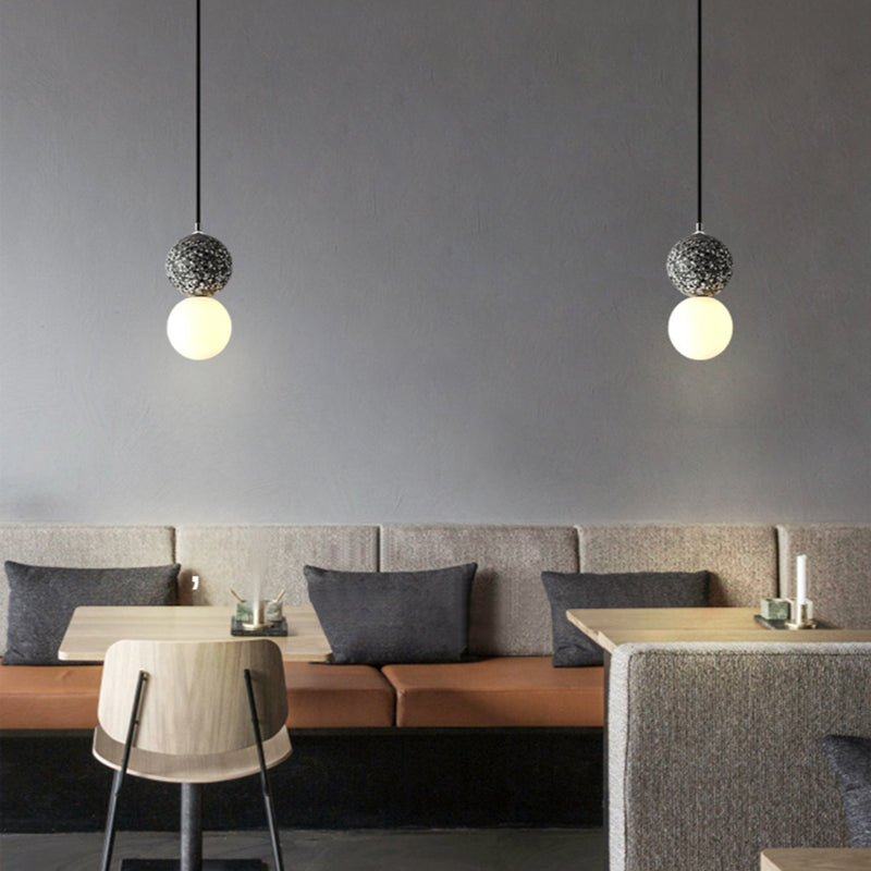 Aurora Glow - Luxury LED Pendant in Black and White