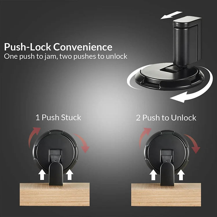 Mechanical Door Stopper - Adjustable Elegant Metal Door Stop
