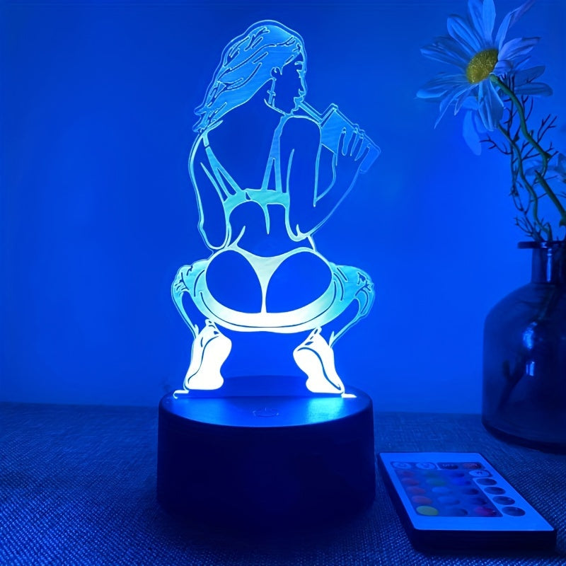 DecoLamp - 3D Table Lamp with 16 Colors and Remote Control