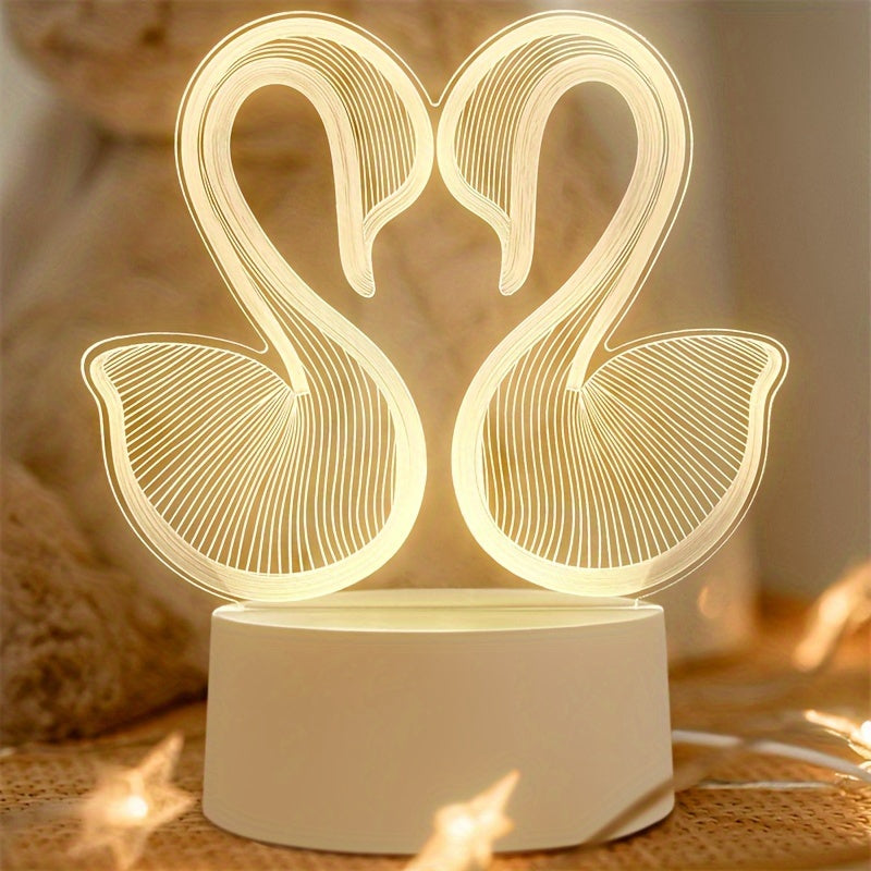 Dulcette - Modern Acrylic 3D LED Table Lamp