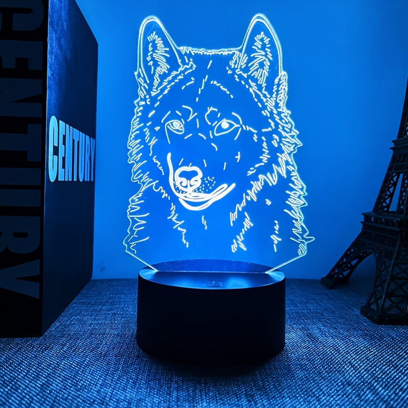 WolfLicht - 3D Wolf Ambient Lamp with Touch Control