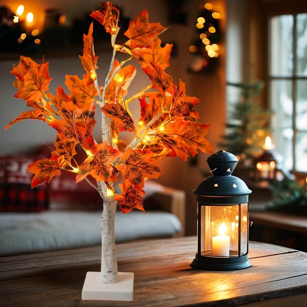 MapleGlow - LED Maple Table Lamp with USB Connection
