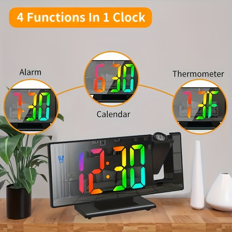 Lorreve Clock - LED Mirror Projection Alarm Clock