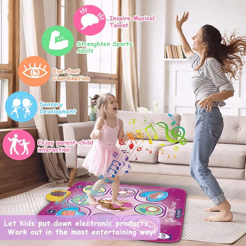RhythmGlow - Tapis de danse interactif LED pour enfants