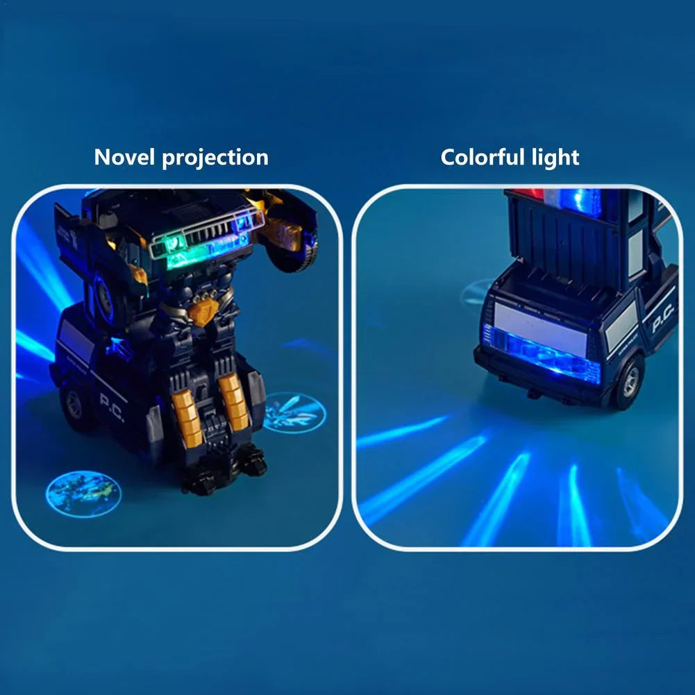 RoboPolice - Voiture Télécommandée Transformable Robot