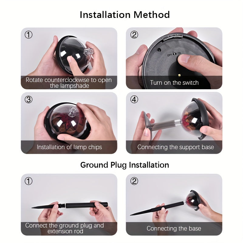 LumiLuxe - Modern Solar LED Garden Lamp