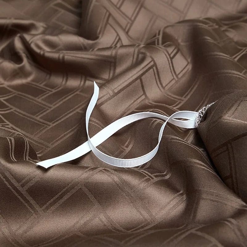 Elegance Brown - Luxury Egyptian Cotton Bedding Set