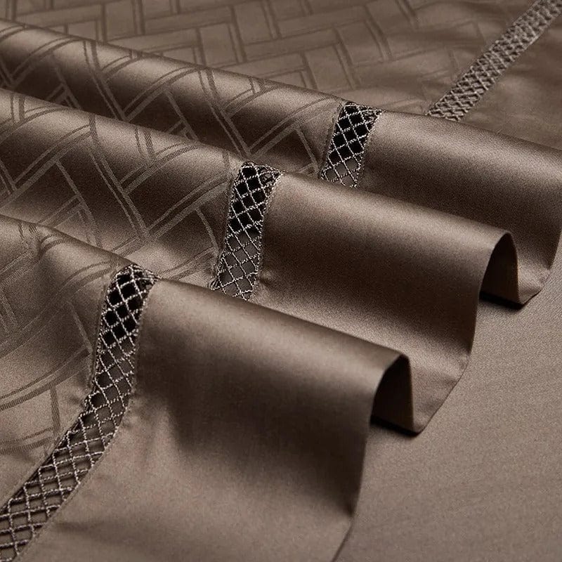 Elegance Brown - Luxury Egyptian Cotton Bedding Set