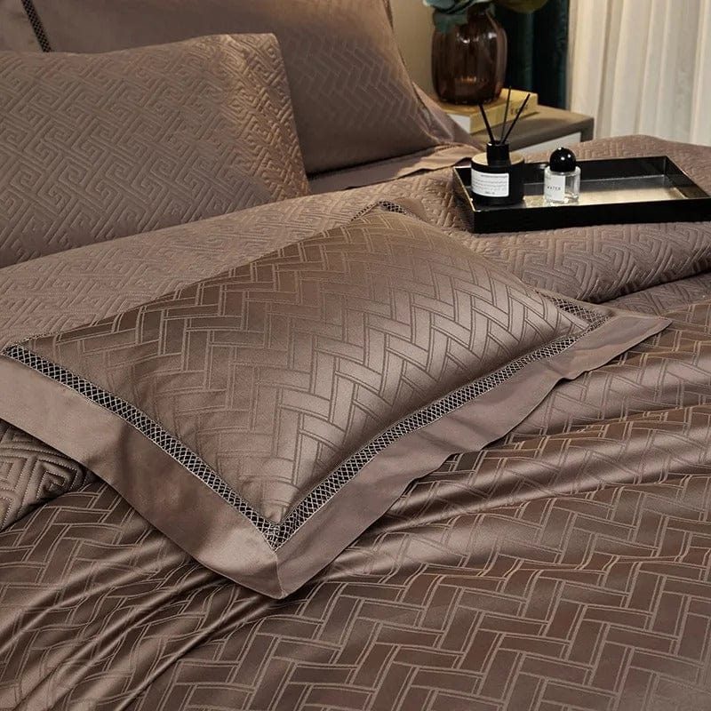Elegance Brown - Luxury Egyptian Cotton Bedding Set