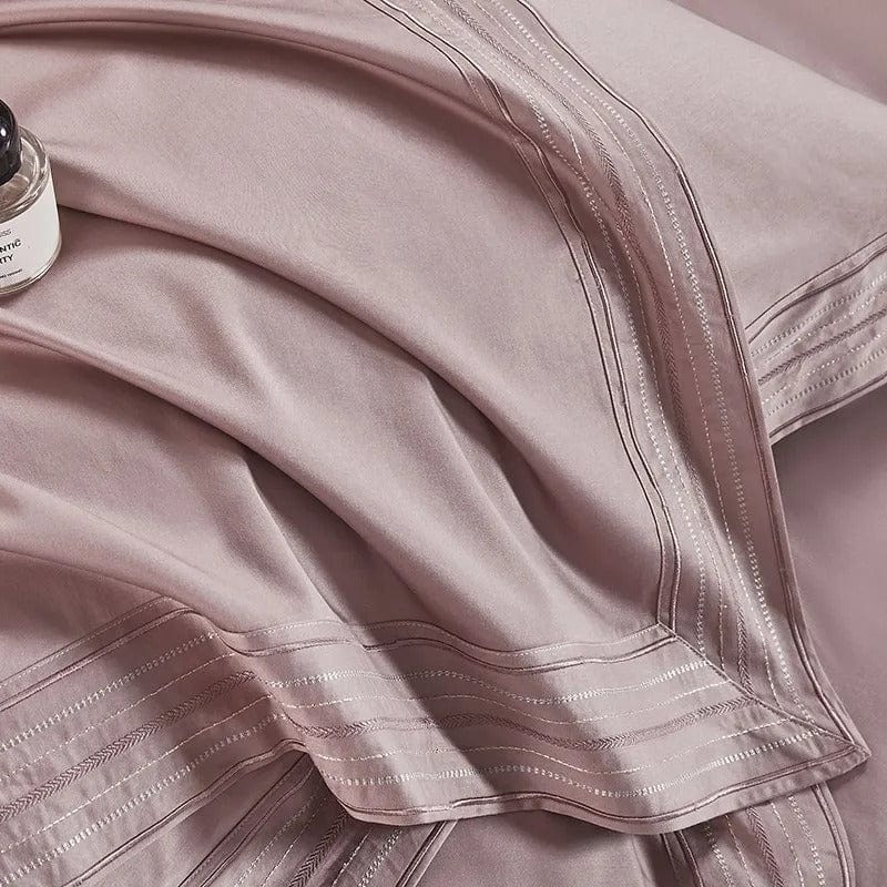 Luxxe Blush - Egyptian Cotton Blush Pink Duvet Cover Set