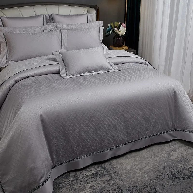 Elegance Silver - Egyptian Cotton Duvet Cover Set