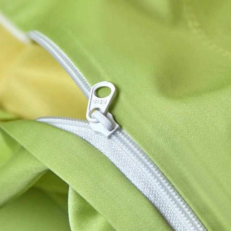 Dream Luxe - Egyptian Cotton Duvet Set in Yellow and Green