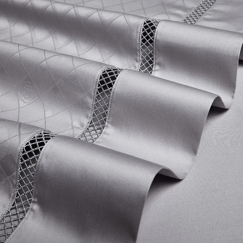 Elegance Silver - Egyptian Cotton Duvet Cover Set