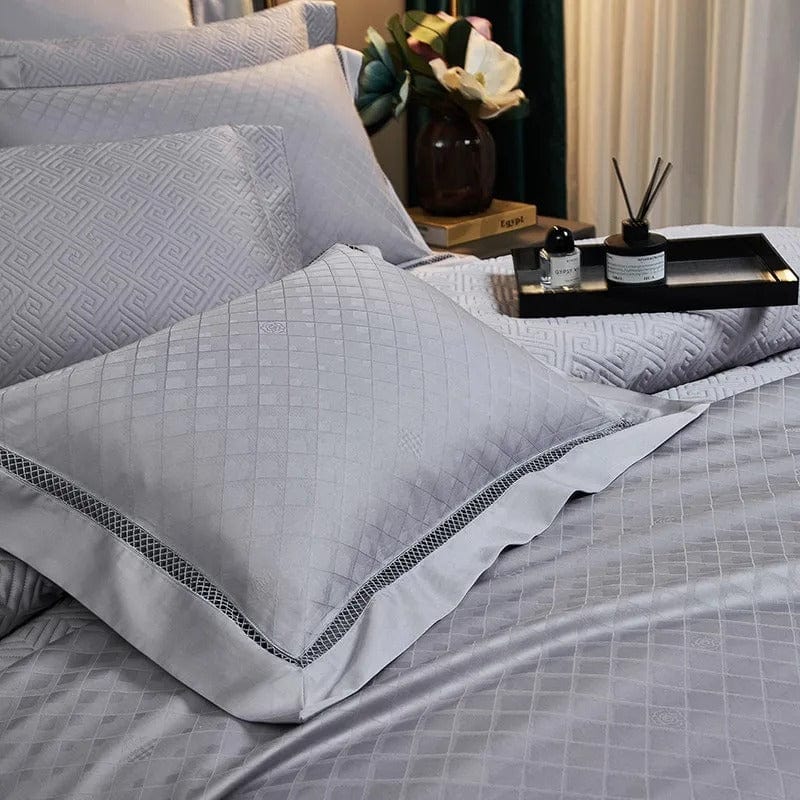 Elegance Silver - Egyptian Cotton Duvet Cover Set