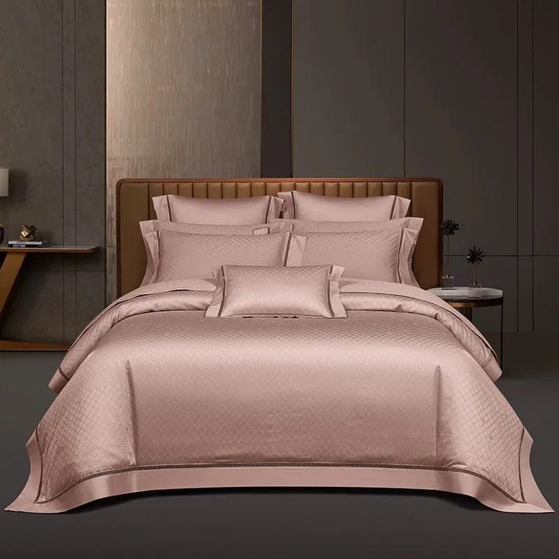 Elegance Blush - Egyptian Cotton Duvet Set in Powder Pink