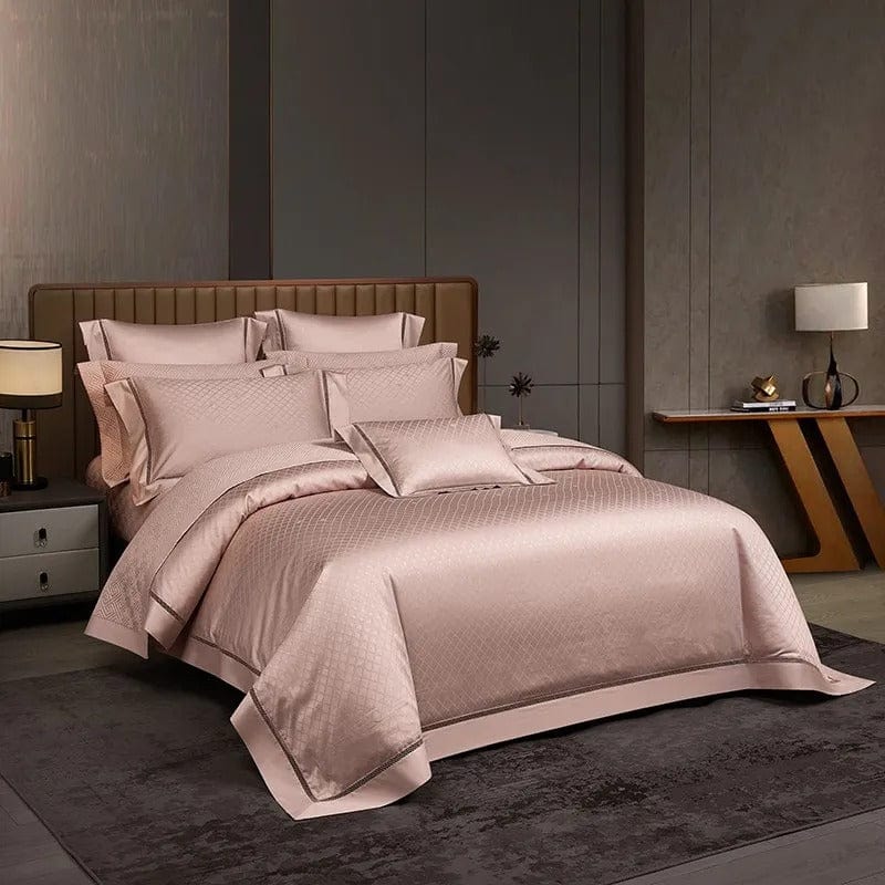 Elegance Blush - Egyptian Cotton Duvet Set in Powder Pink