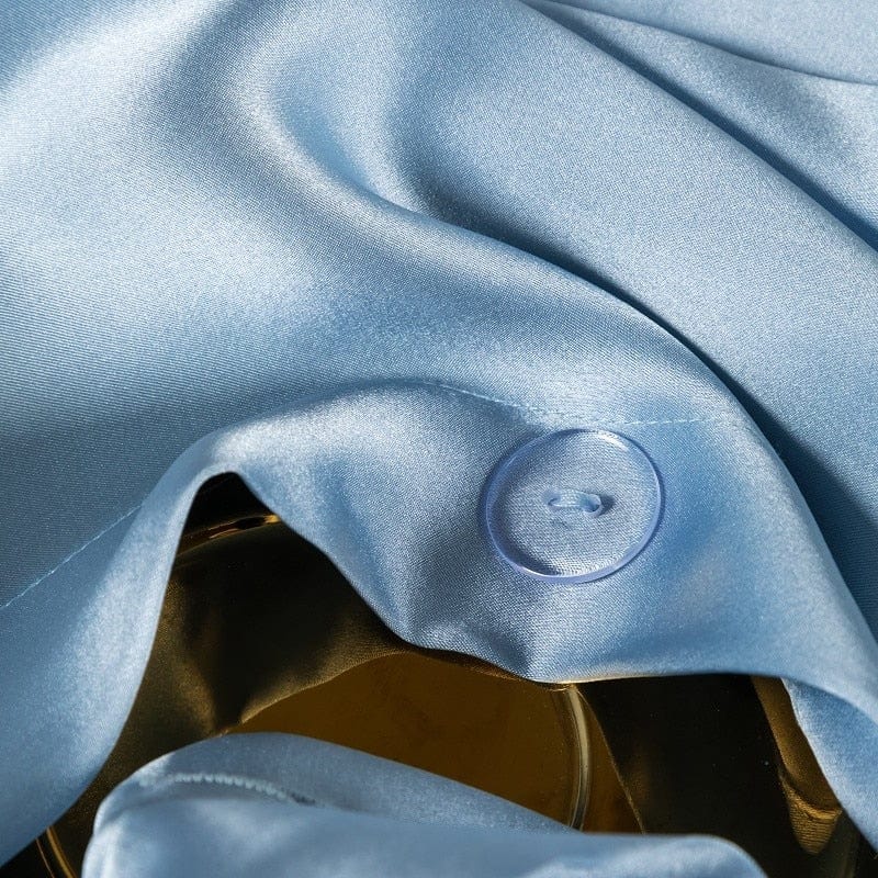 LuxeDream - Sky Blue Mulberry Silk Bedding Set