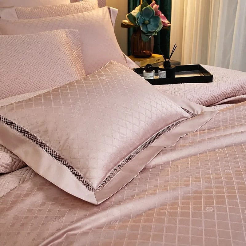 Elegance Blush - Egyptian Cotton Duvet Set in Powder Pink