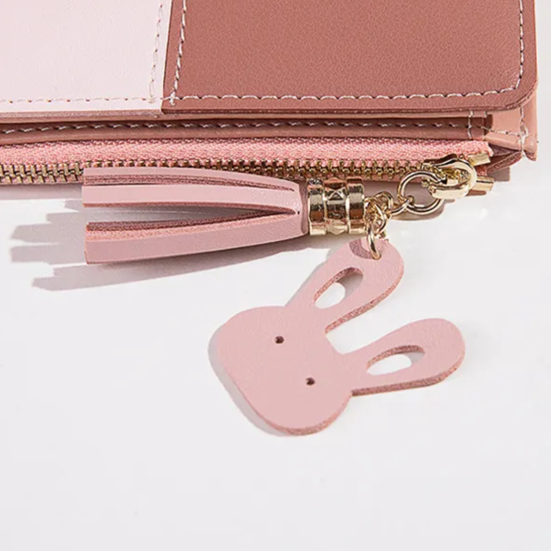ChicPocket - Mini Portefeuille à Pompon