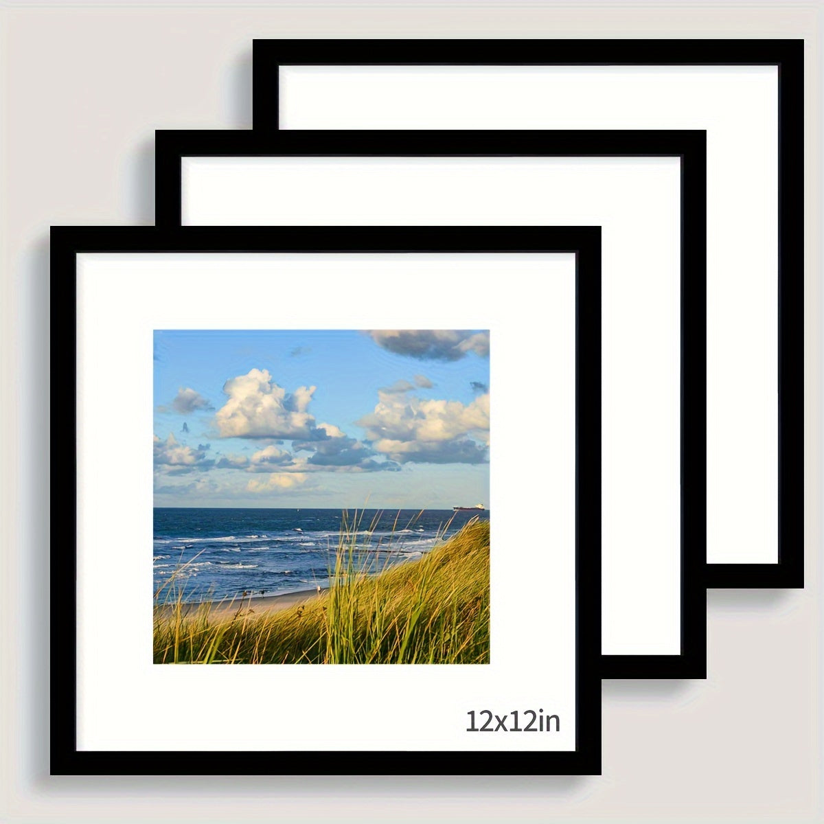 FotoFrame - Set of 3 Square Wooden Photo Frames