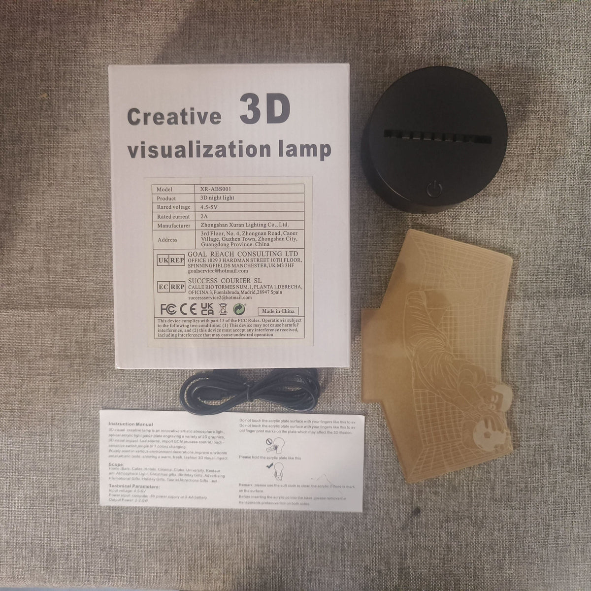 KeeperGlow - 3D Goalkeeper Night Light with Touch Control