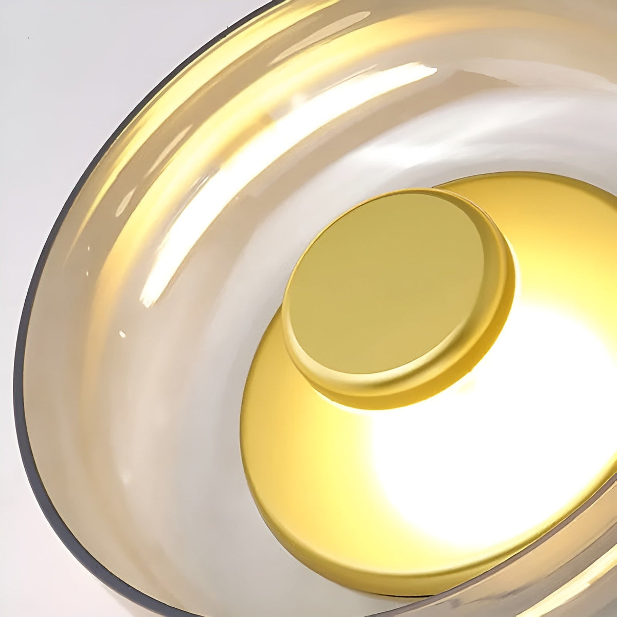 Bjorlin - Golden Accent LED Glass Wall Light