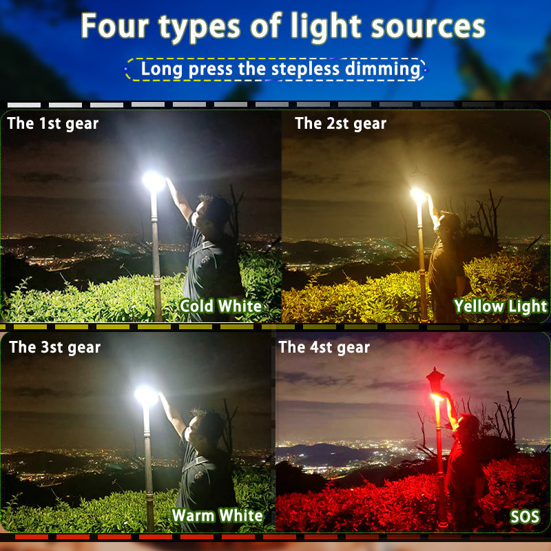 PowerGlow - Lampe Camping LED Rechargeable Aimantée