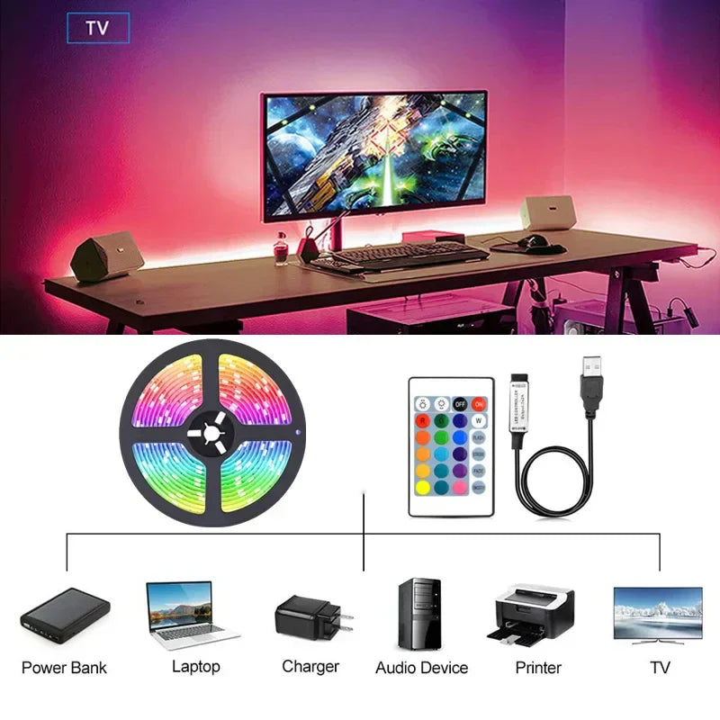 GlowShift - Ruban LED RGB pour Chambre et TV