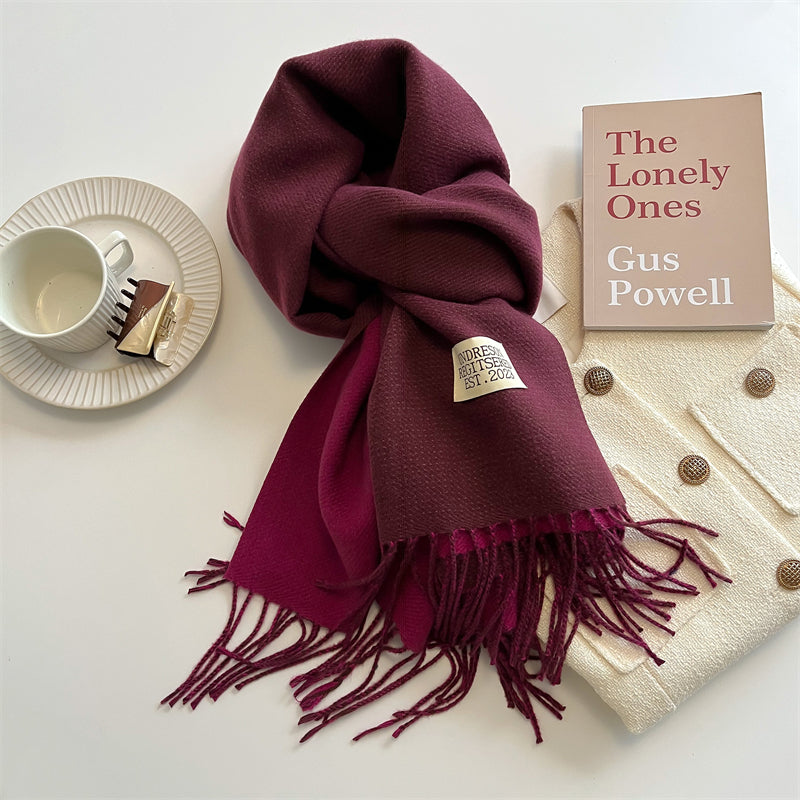LuxeTwist - Elegant Reversible Pashmina Scarf 70x200 cm