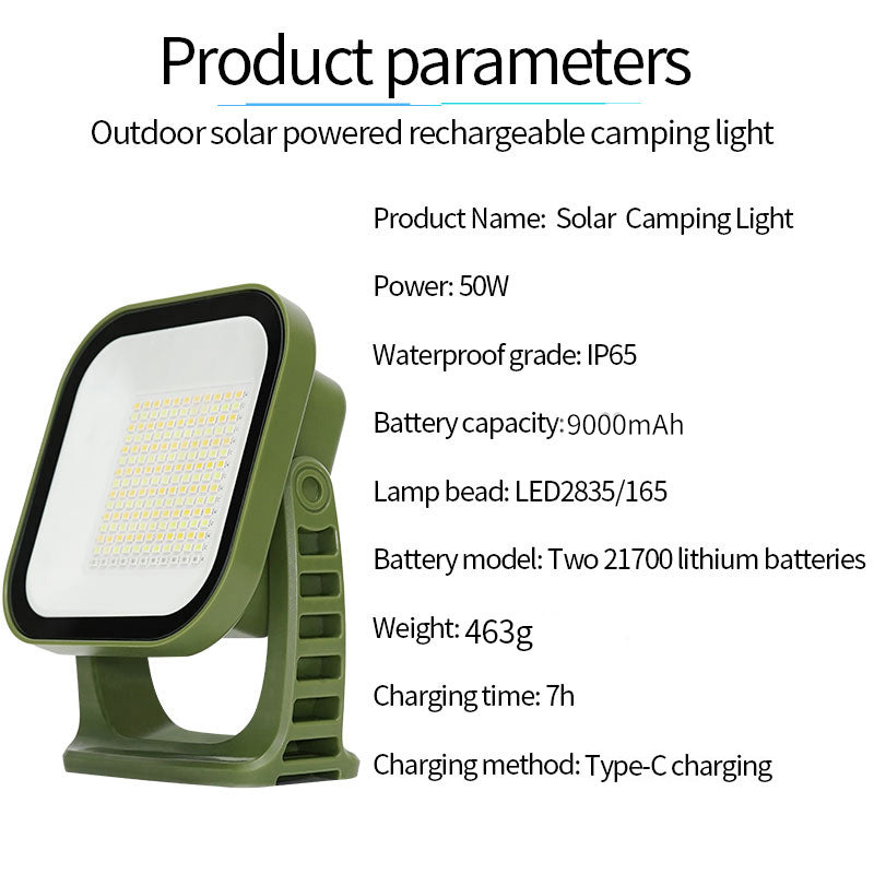 PowerGlow - Lampe Camping LED Rechargeable Aimantée