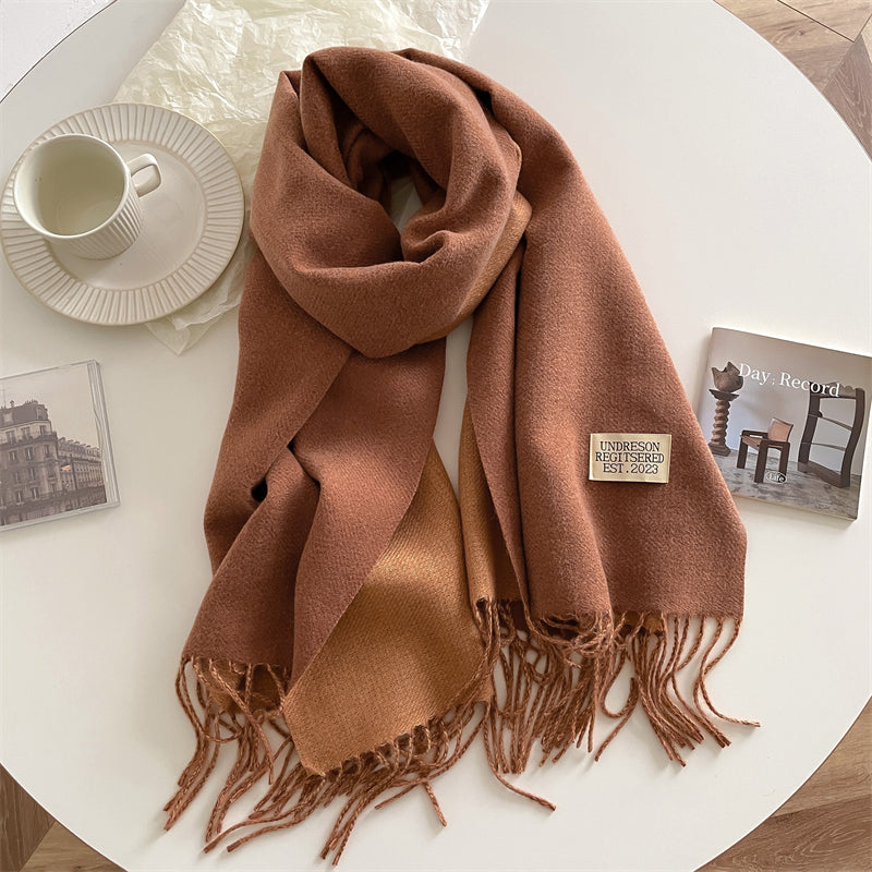 LuxeTwist - Elegant Reversible Pashmina Scarf 70x200 cm