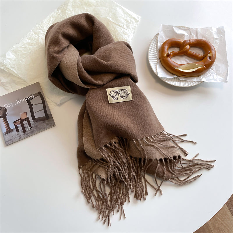 LuxeTwist - Elegant Reversible Pashmina Scarf 70x200 cm