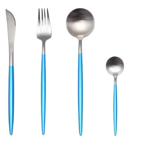 GildFeast - Gold & Silver 24-Piece Stainless Steel Cutlery Set