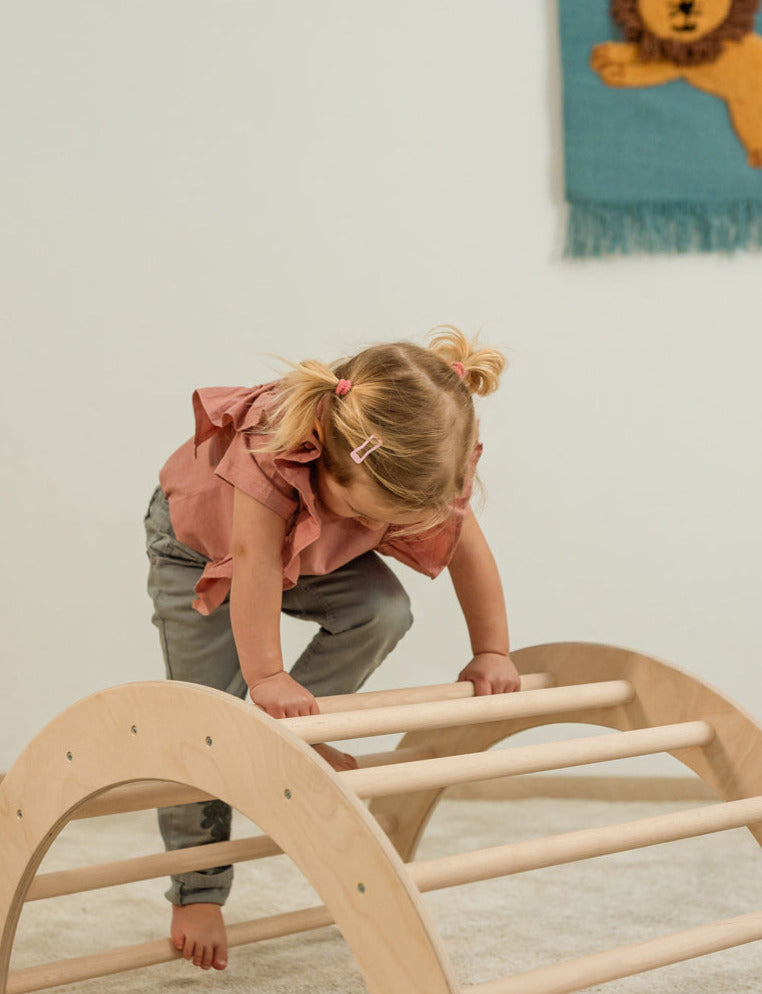 PlayClimb Arch - Wooden Climbing Arch for Kids