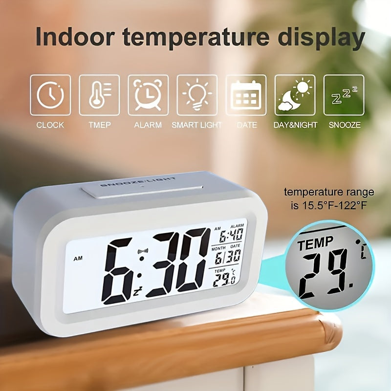 SmartGlow Clock - Digital Alarm Clock with Built-in Night Light