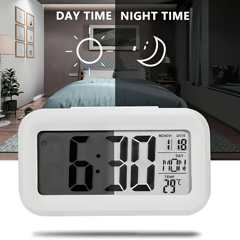 MelodyTime Clock - Digital Alarm Clock with Temperature and Night Light