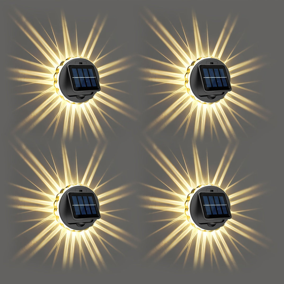 Jalveo Lights - 4-Pack Solar LED Garden Spotlights
