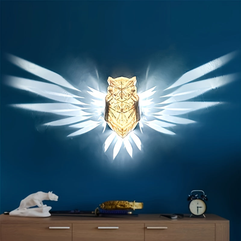 OwlGlow Wall Light - Decorative Geometric LED Wall Lamp