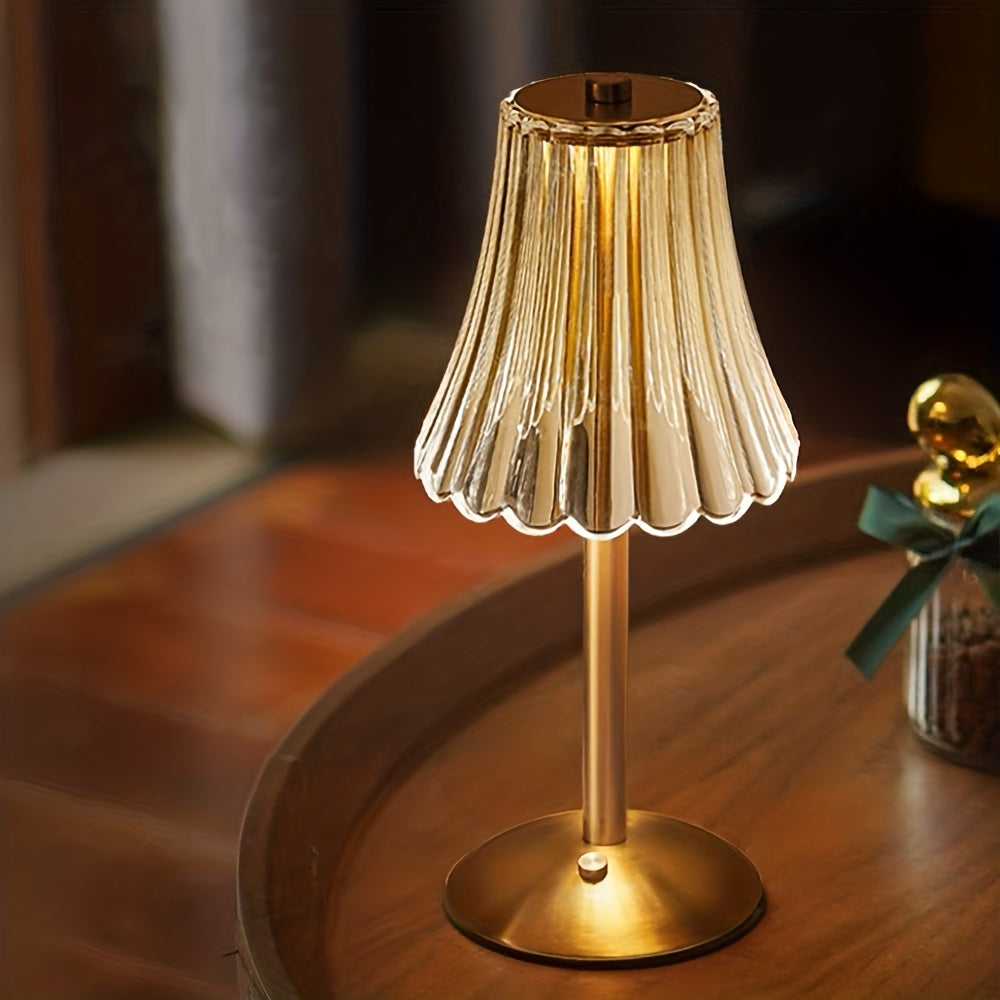 Crystaluxe - Crystal LED Table Lamp with Touch Control