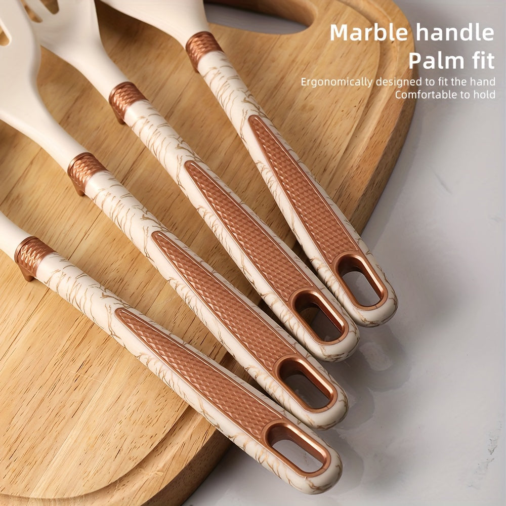 Premium Cooking - Silicone and Wood Kitchen Utensil Set