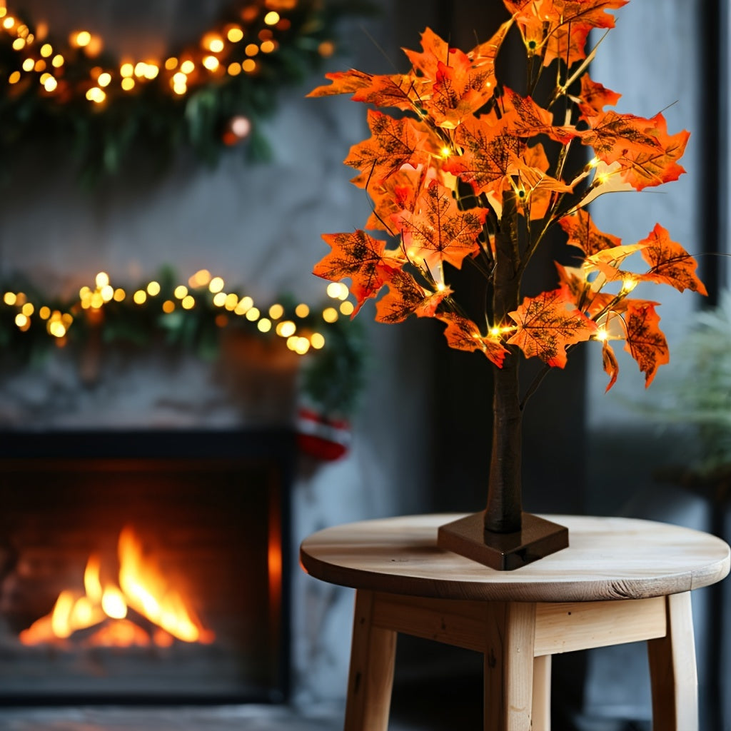 MapleGlow - LED Maple Table Lamp with USB Connection