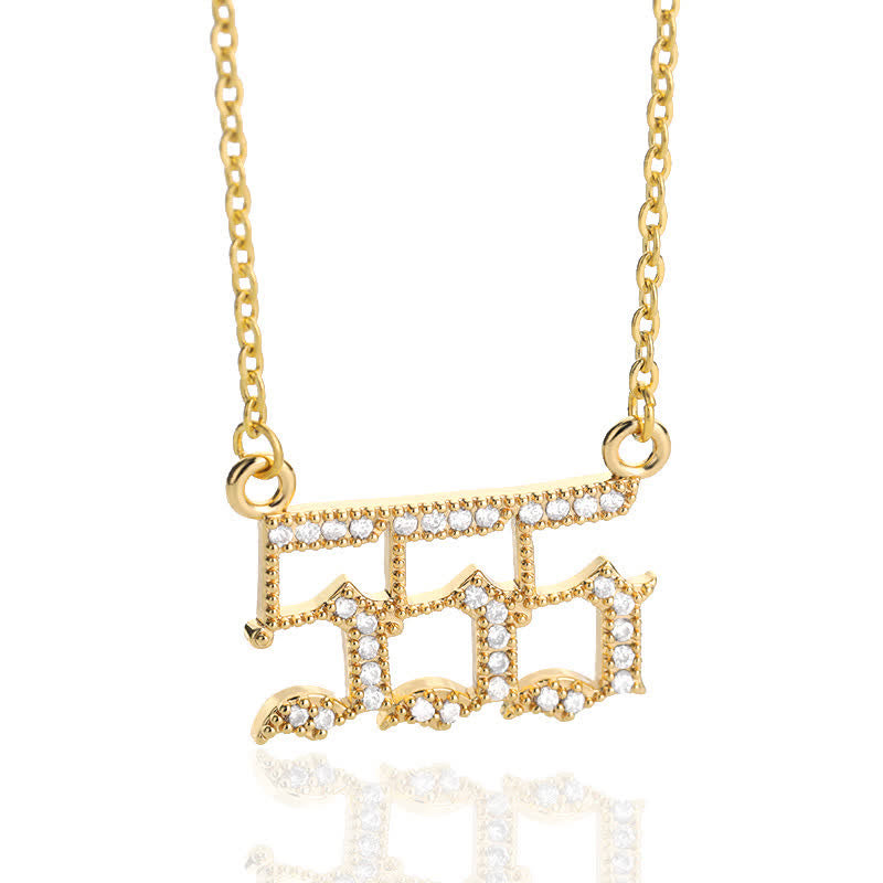Seraphina - Collier nombres angéliques en zircone
