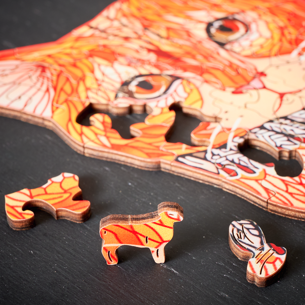 WoodlyShapes Puzzles - Creative Animal Wooden Jigsaw Puzzles