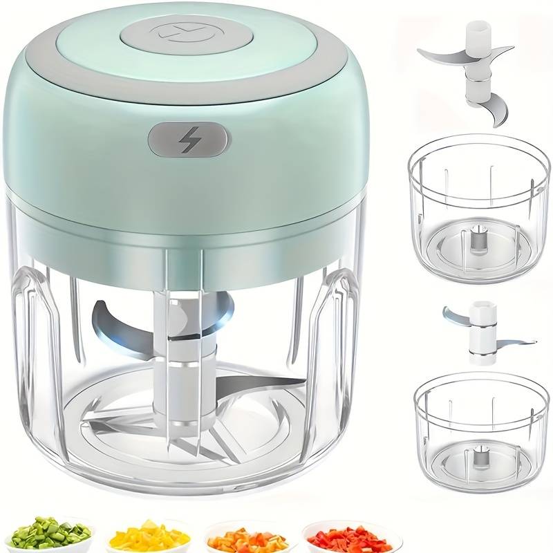 Zarina Cutter - Mini Hachoir Électrique Sans Fil pour Légumes et Viande