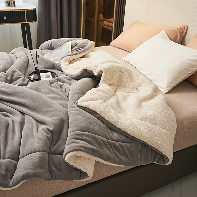 Gozanest - Ultra Soft Double-Layer Milk Fleece Blanket