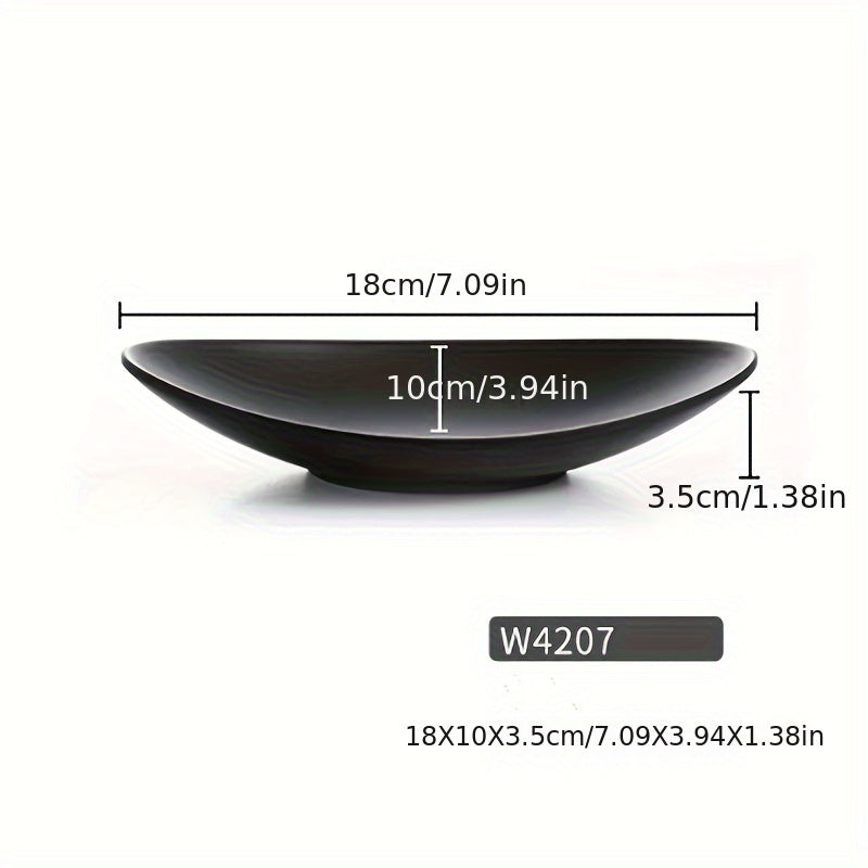 BlackTray - Elegant Oval Jewelry and Key Tray