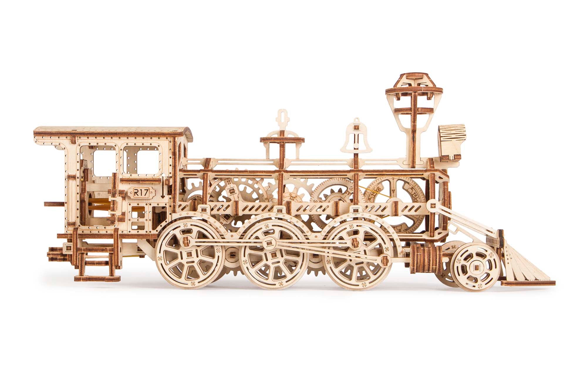 TrainCraft 3D Puzzle - Historic Wooden Locomotive with Wagon